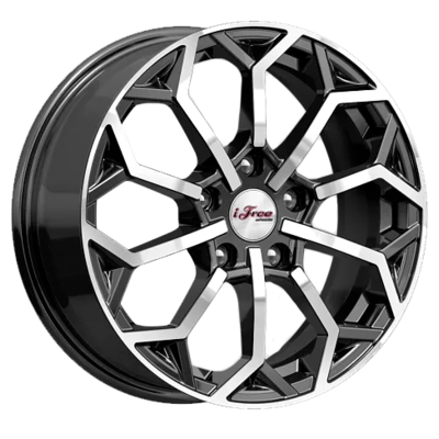 iFree 6,5x16/5x100 ET38 D67,1 Спейс-Нидл (КС1000) Блэк Джек