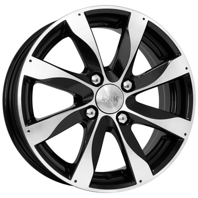 K&K 6x15/4x108 ET50 D63,35 Джемини (КС617) Алмаз черный КС617