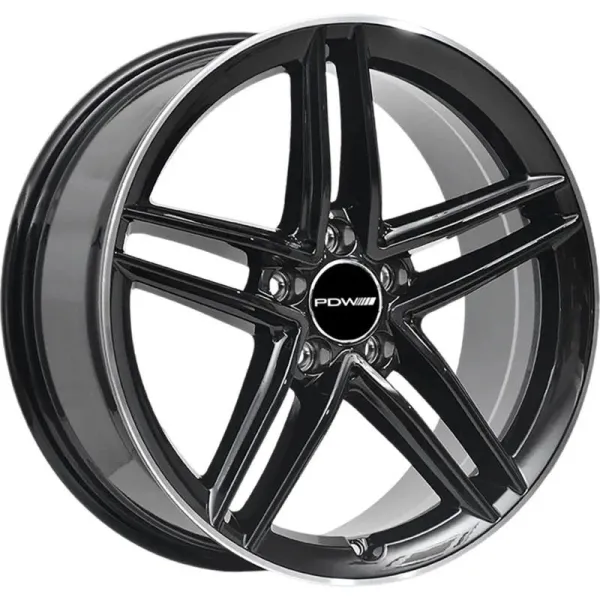 Диск PDW FF2127 18х7,5 5x112 et 35 dia 66,56 Gloss Black Machine Edge