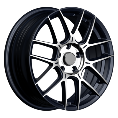 INCH 7x17/5x112 ET45 D66,6 FA8541 Gloss Black Machined Face (ZJH) FlowForming