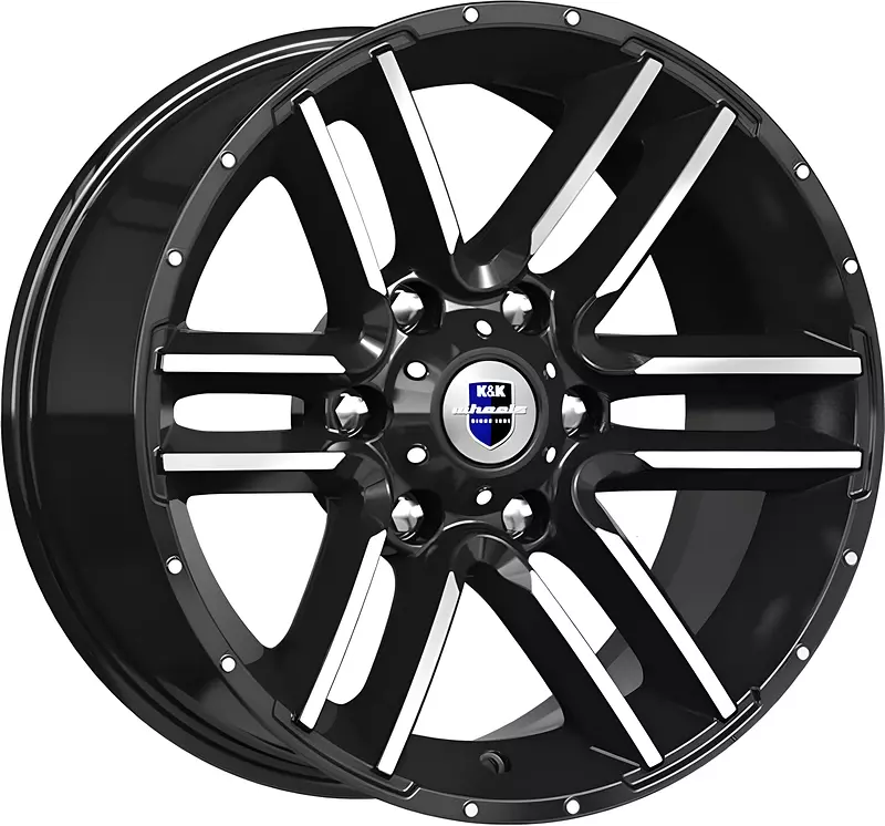 Диск КиК Алгама 17х8 6x139,7 et -20 dia 106,1 Алмаз черный