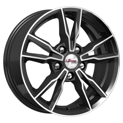 iFree 6,5x16/5x108 ET50 D63,35 Икигай (КС865) Блэк Джек