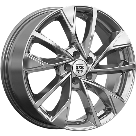 Диск КиК КС900 Роквуд 17х7 5x114,3 et 35 dia 60,1 Дарк платинум