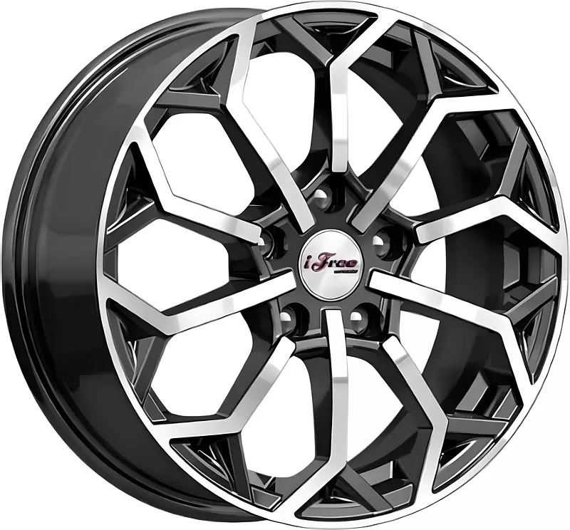 Диск iFree Спейс-Нидл 16х6,5 5x114,3 et 38 dia 67,1 Black Jack