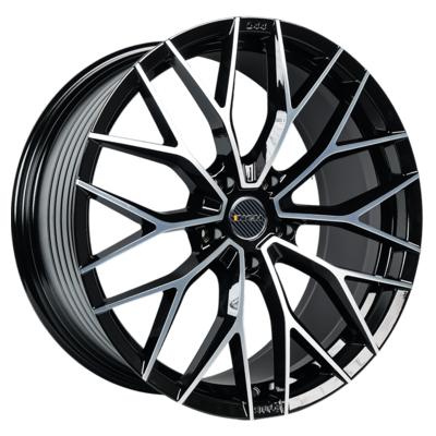 INCH 9,5x21/5x112 ET37 D66,6 GA8532 Gloss Black Machined Face (ZJH) FlowForming