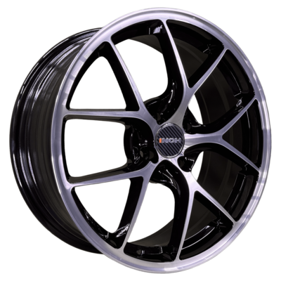 INCH 7x17/4x100 ET41 D60,1 FA8538 Gloss Black Machined Face (ZJH) FlowForming