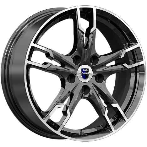 Диск КиК Солар КС875 17х7 5x114,3 et 39 dia 60,1 Almaz black