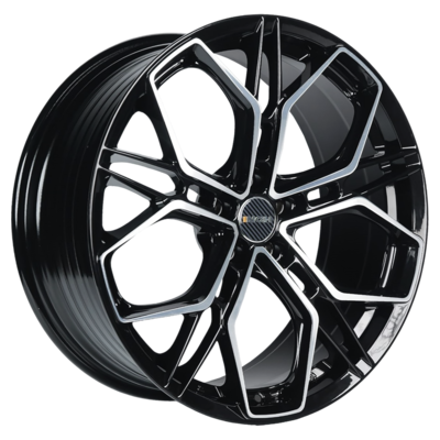 INCH 8,5x20/5x120 ET45 D72,6 FA8534 Gloss Black Machined Face (ZJH) FlowForming