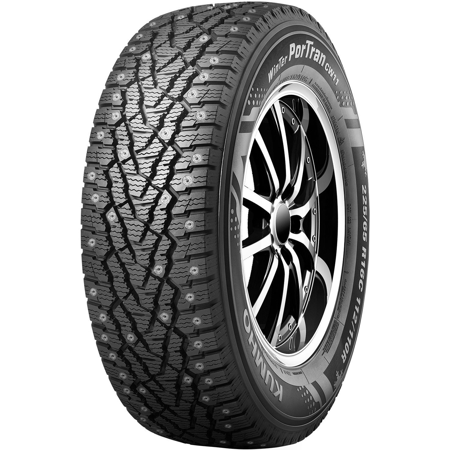 Шина Kumho R16C 195/75 107/105R CW11 шип