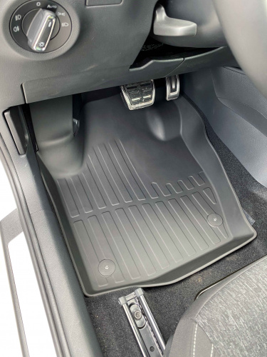 Коврики резиновые 3D LUX для Skoda Rapid (2012-н.в.)