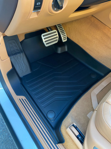 Коврики резиновые 3D LUX для Porsche Cayenne (2-х зонный климат) (2010-2018)