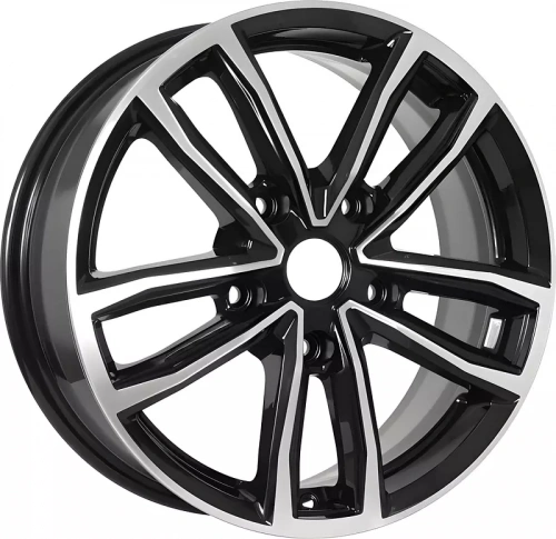 Диск КиК Каланг 17х6,5 5x139,7 40 dia 98,1 Черный с полировкой