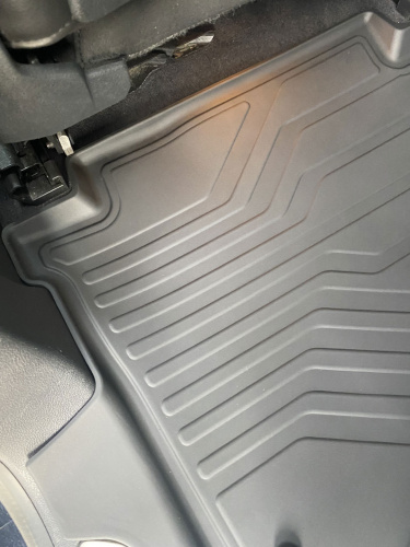Коврики резиновые 3D LUX для Porsche Cayenne (4-х зонный климат) (2010-2018)