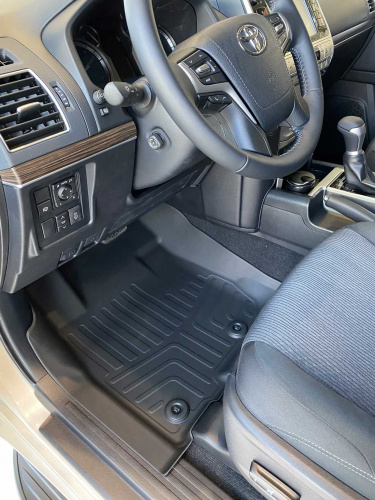Коврики резиновые 3D LUX для Toyota Prado 150 (2013-н.в.) (передние)