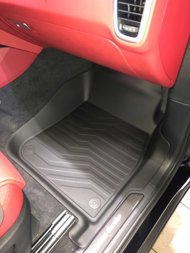 Коврики резиновые 3D LUX для Porsche Cayenne (2017-н.в.) Передние