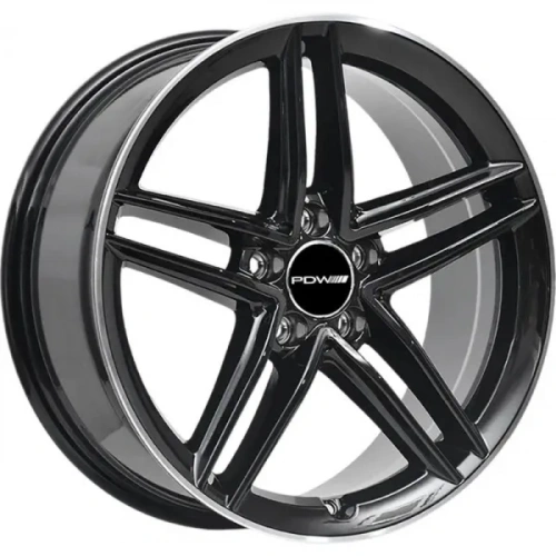 Диск PDW FF2127 18х7,5 5x112 et 35 dia 66,56 Gloss Black Machine Edge