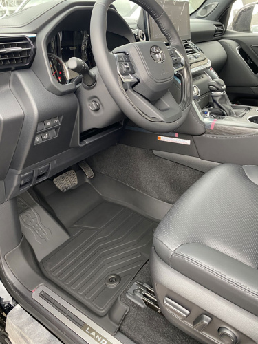 Коврики резиновые 3D LUX для Toyota LC 300 (2021-н.в.) Передние