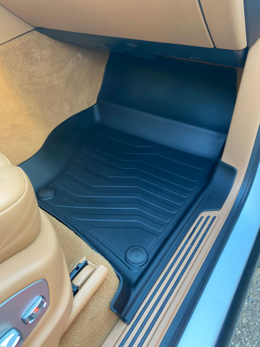 Коврики резиновые 3D LUX для Porsche Cayenne (4-х зонный климат) (2010-2018)