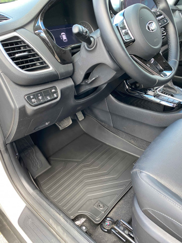 Коврики резиновые 3D LUX для Kia Seltos (2019-н.в.)
