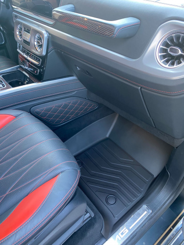 Коврики резиновые 3D LUX для Mercedes-Benz G (2018-н.в.) Передние