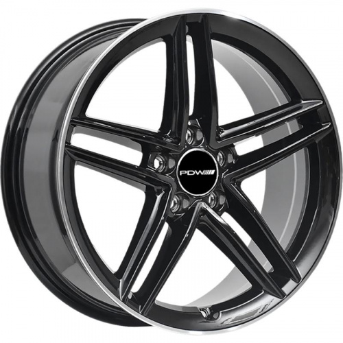 Диск PDW FF2127 17х7,5 5x112 et 38 dia 66,56 Gloss Black Machine Edge