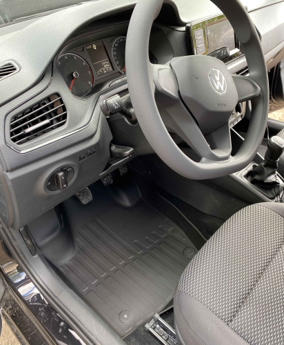 Коврики резиновые 3D LUX для Volkswagen Polo (2020-н.в.)