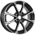 Диск KDW KD1590 15х6 4х100 et 45 dia 60,1 Black Front Polished